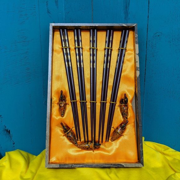 Set of 5 Pairs - Chopsticks - 0091 - Picture 2 of 3
